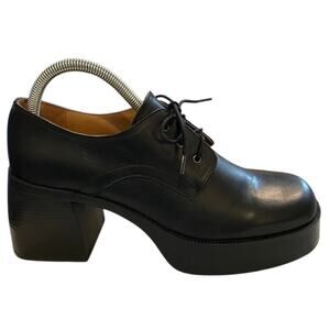 Miz Mooz women's bleeker leather heeled Oxford shooties.